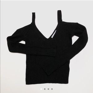 Urban Outfitters Black Ribbed Sweater